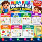 Mega Kids Printable Activity Bundle